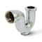 Everflow NY Regular Trap w/Drain Plug for Tubular Drain Applications, Chrome Plated Brass 1-1/2"x1-1/4" 11114 - alternate 1
